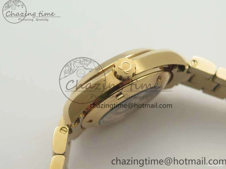 0317 Timeless Aqua Terra Ladies 35mm RG V6F Best Edition White MOP Dial On RG Bracelet A 8102